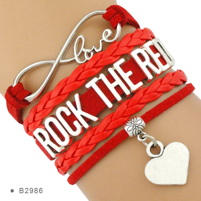 Rock the Red Heart Disease Arthritis Ovarian Cancer Scleroderma Rasta Heart Attack Asthma Spina Bifida Bracelets
Rock the Red Heart Disease Arthritis Ovarian Cancer Scleroderma Rasta Heart Attack Asthma Spina Bifida Bracelets