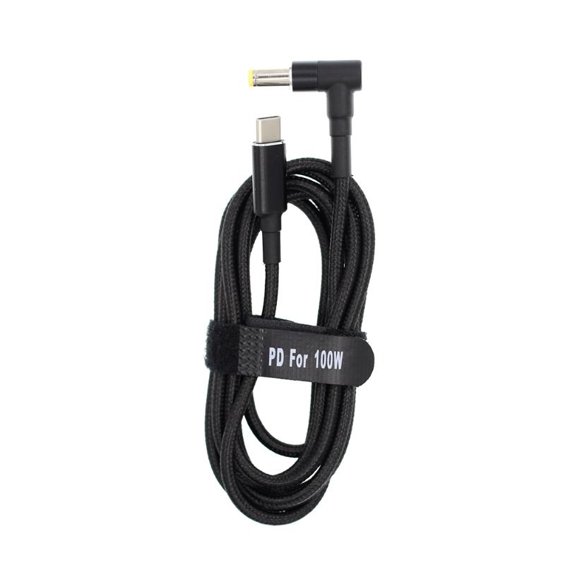 100W USB-C To 5.5x1.7 PD Cable Power Charge Cord For 4741g 4820t 3830T 4253 E1-471 4750 ZQ8CE1-451 E1-470
100W USB-C To 5.5x1.7 PD Cable Power Charge Cord For 4741g 4820t 3830T 4253 E1-471 4750 ZQ8CE1-451 E1-470