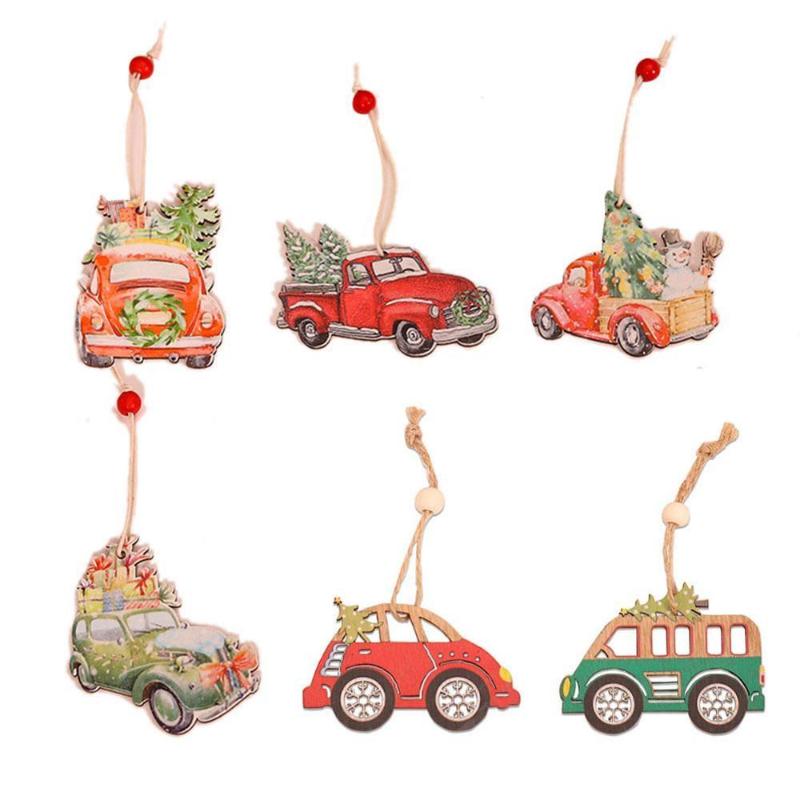 Christmas Decorations 2Pcs Printed DIY Wooden Truck Pendants Ornaments Car Tree Ornament Wood Craft Gifts Year Decor Kid Toys
Christmas Decorations 2Pcs Printed DIY Wooden Truck Pendants Ornaments Car Tree Ornament Wood Craft Gifts Year Decor Kid Toys