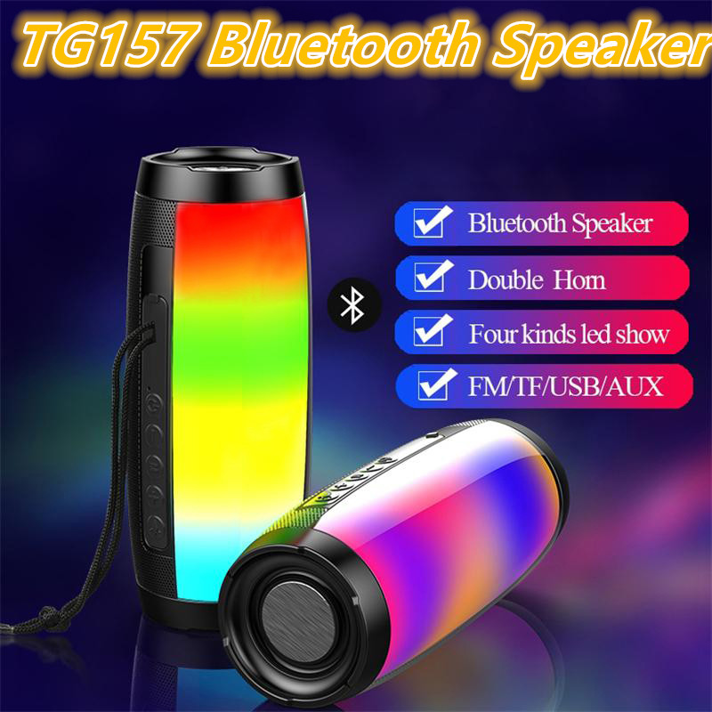 TG157 Portable LED Lamp Bluetooth Speaker Waterproof Fm Radio Wireless Speakers Mini Column Subwoofer Sound Box Mp3 USB Phone Computer Bass
TG157 Portable LED Lamp Bluetooth Speaker Waterproof Fm Radio Wireless Speakers Mini Column Subwoofer Sound Box Mp3 USB Phone Computer Bass