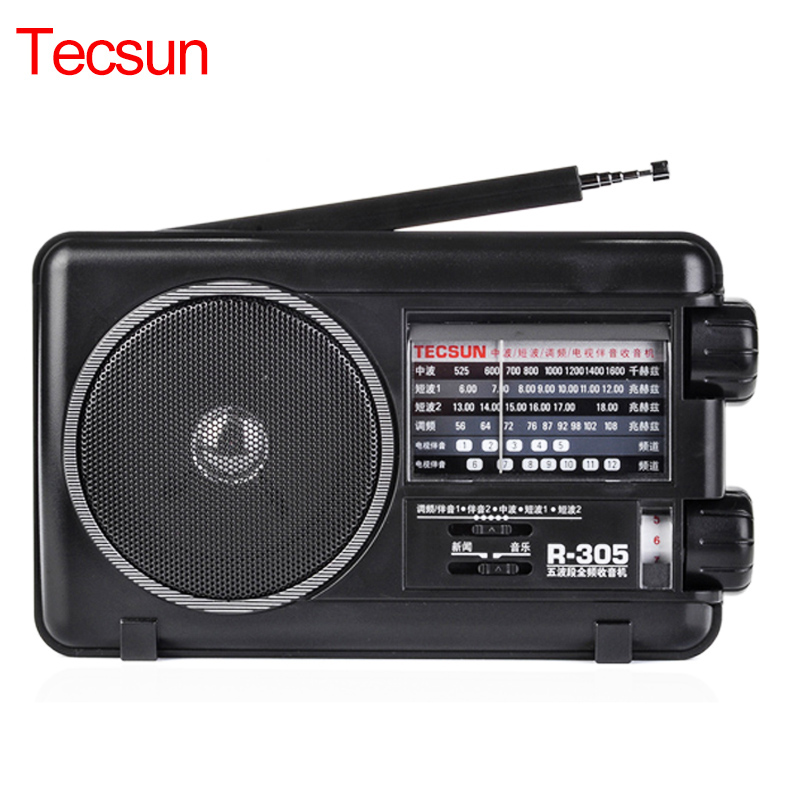 Radio Tecsun R-305 Full Band Digital FM SW Stereo Receiver Louder Speaker Music Player Portable
Radio Tecsun R-305 Full Band Digital FM SW Stereo Receiver Louder Speaker Music Player Portable