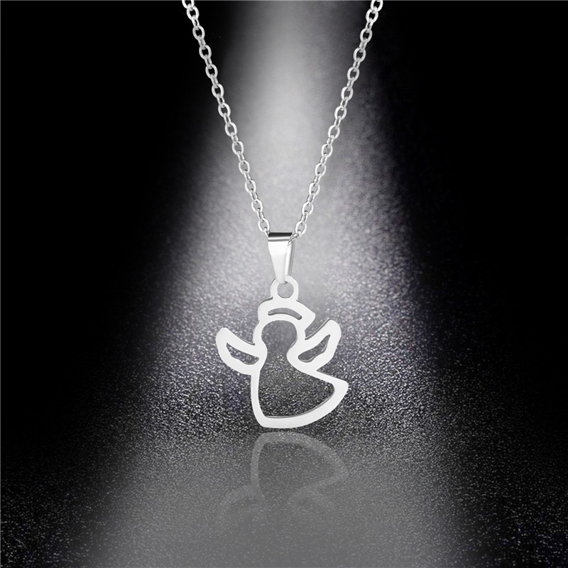 316 Stainless Steel Angel Pendant Female Wild Clavicle Chain Small Fresh and Cute Angel Necklace Factory Direct Sales
316 Stainless Steel Angel Pendant Female Wild Clavicle Chain Small Fresh and Cute Angel Necklace Factory Direct Sales