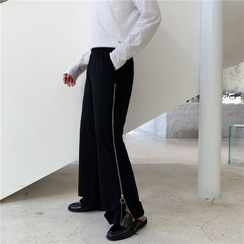 Punk Gothic Vintage Harem Pant Straight Trousers Men Women Side Zipper Loose Streetwear Hip Hop Casual Wide Leg Pants Male, Black
Punk Gothic Vintage Harem Pant Straight Trousers Men Women Side Zipper Loose Streetwear Hip Hop Casual Wide Leg Pants Male, Black