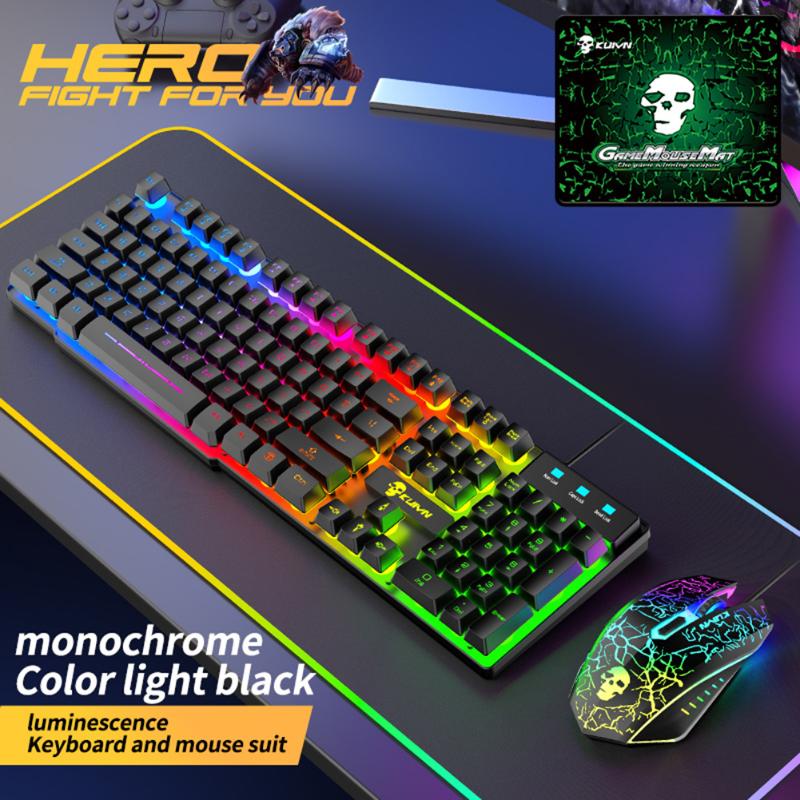 Mouse Mouse Pad Keyboard RBG Backlight 3-in-1 Kit USB Wired LED Game Accessories Household Computer Safety Parts
Mouse Mouse Pad Keyboard RBG Backlight 3-in-1 Kit USB Wired LED Game Accessories Household Computer Safety Parts