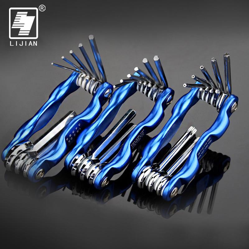 LIJIAN Folded Hexagon wrench Set in the British plum hexagonal screwdriver metric plum inside the hexagonal Chrome vanadium allo
LIJIAN Folded Hexagon wrench Set in the British plum hexagonal screwdriver metric plum inside the hexagonal Chrome vanadium allo