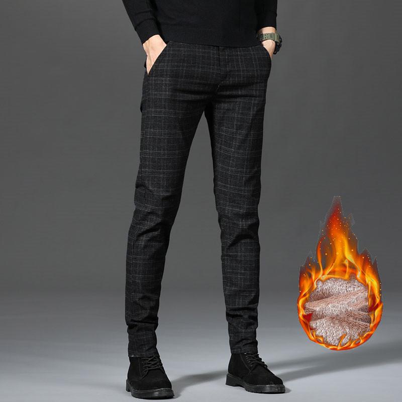 2020 Brand Men's Winter Fleece Thicken Warm Casual Pants Men Business Straight Elastic Pants Male Plaid Cotton Gray Trousers, Black
2020 Brand Men's Winter Fleece Thicken Warm Casual Pants Men Business Straight Elastic Pants Male Plaid Cotton Gray Trousers, Black