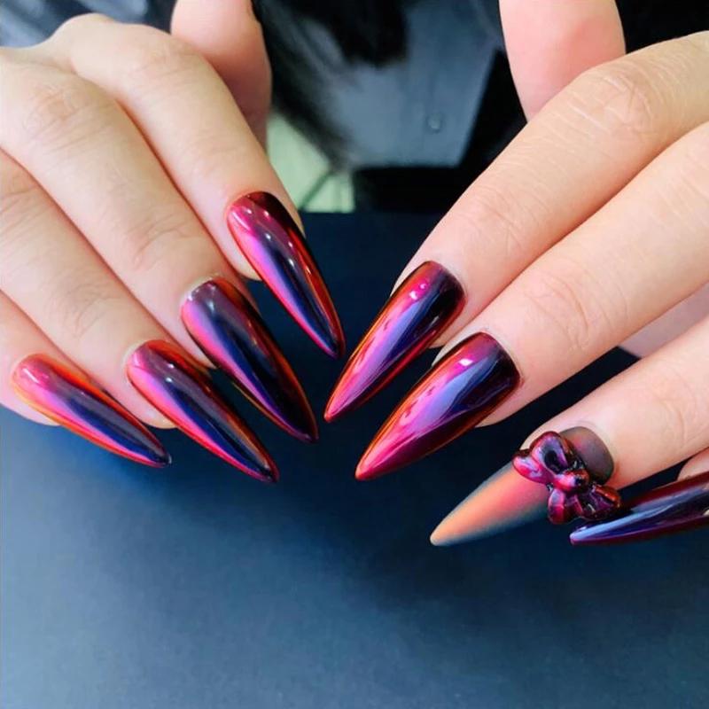 0.2g Mirror Powder Black Red Crystal Pigment Chrome Nails Glitter Magic Effect for Gel Nail Polish Manicure Nail Art Decoration
0.2g Mirror Powder Black Red Crystal Pigment Chrome Nails Glitter Magic Effect for Gel Nail Polish Manicure Nail Art Decoration
