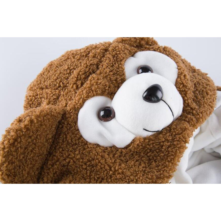 Infant Romper Baby Boys Girls Jumpsuit New born Bebe Clothing Hooded Toddler Baby Clothes Cute bear Romper Baby Costumes 201028