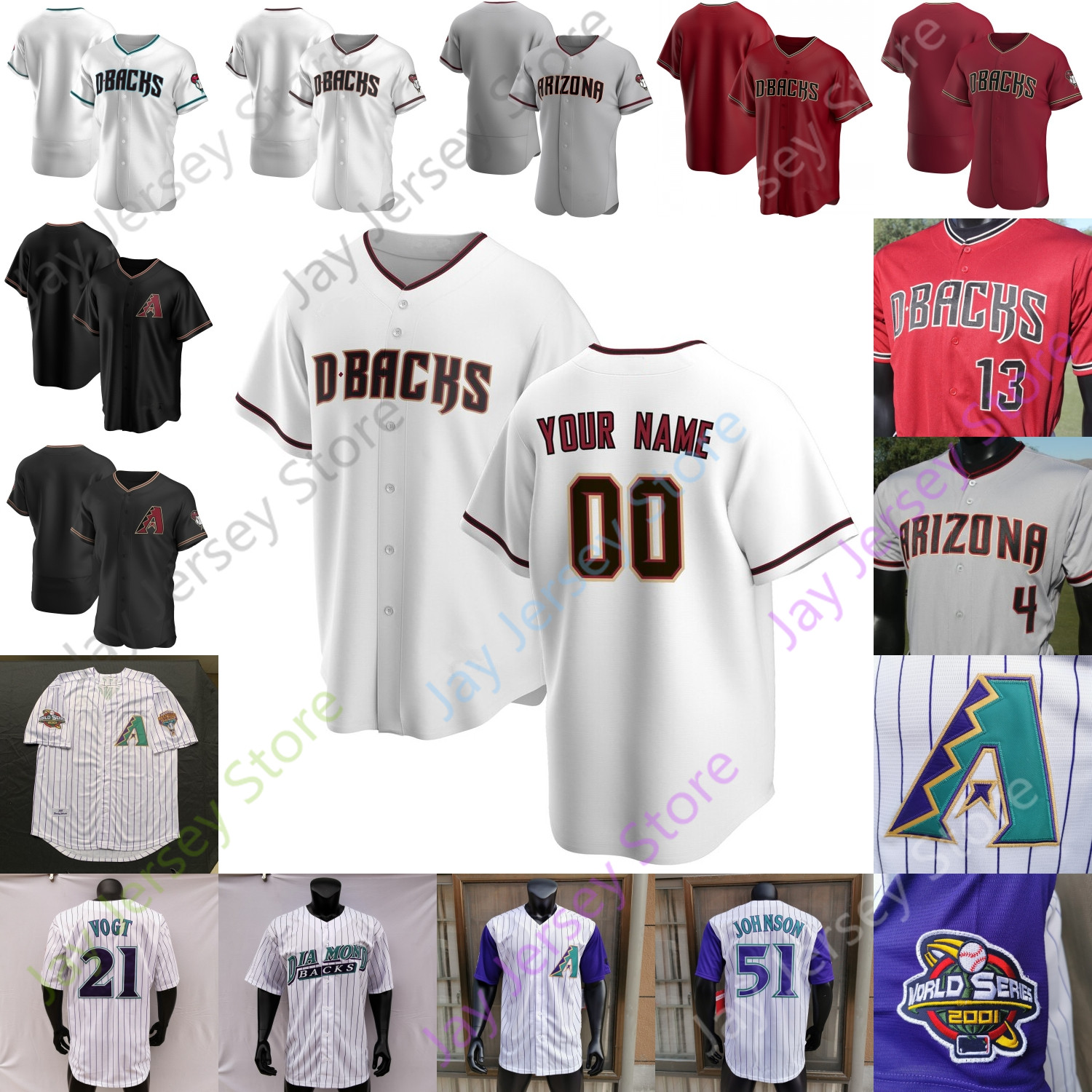 2020 Arizona Jersey Taylor Clarke Caleb Smith Alex Young Daulton Varsho Wyatt Mathisen Pavin Smith Jon Jay Josh VanMeter Torey Lovullo, 2020 player's versions white green
2020 Arizona Jersey Taylor Clarke Caleb Smith Alex Young Daulton Varsho Wyatt Mathisen Pavin Smith Jon Jay Josh VanMeter Torey Lovullo, 2020 player's versions white green