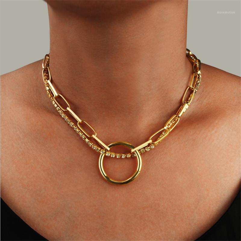 Punk Cuban Choker Crystal Necklace Hip Hop Jewelry Trendy Iron Thick Chain Circle Necklace Women1
Punk Cuban Choker Crystal Necklace Hip Hop Jewelry Trendy Iron Thick Chain Circle Necklace Women1