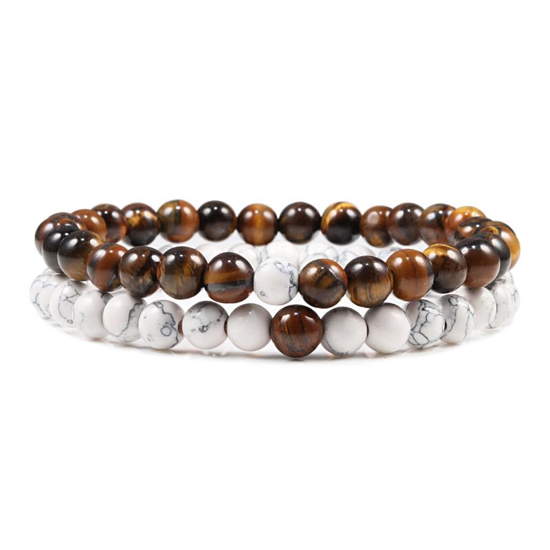 2pcs/set Tiger Eye Stone Couple Distance Bracelet 6mm Natural Stone Yoga Beaded Bracelet for Men Women Charm Strand Jewelry Gift
2pcs/set Tiger Eye Stone Couple Distance Bracelet 6mm Natural Stone Yoga Beaded Bracelet for Men Women Charm Strand Jewelry Gift