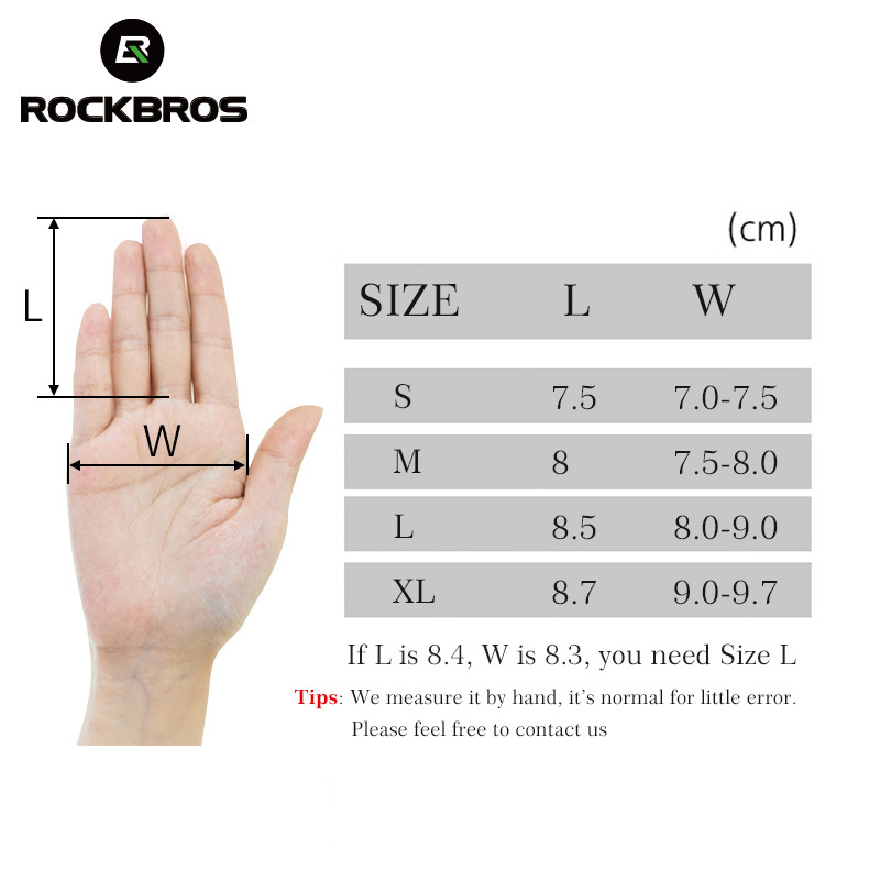 ROCKBROS Full Finger Windproof Cycling Riding Bicycle For Men Women Bike Gel pad Sport Shockproof Gloves 201022
