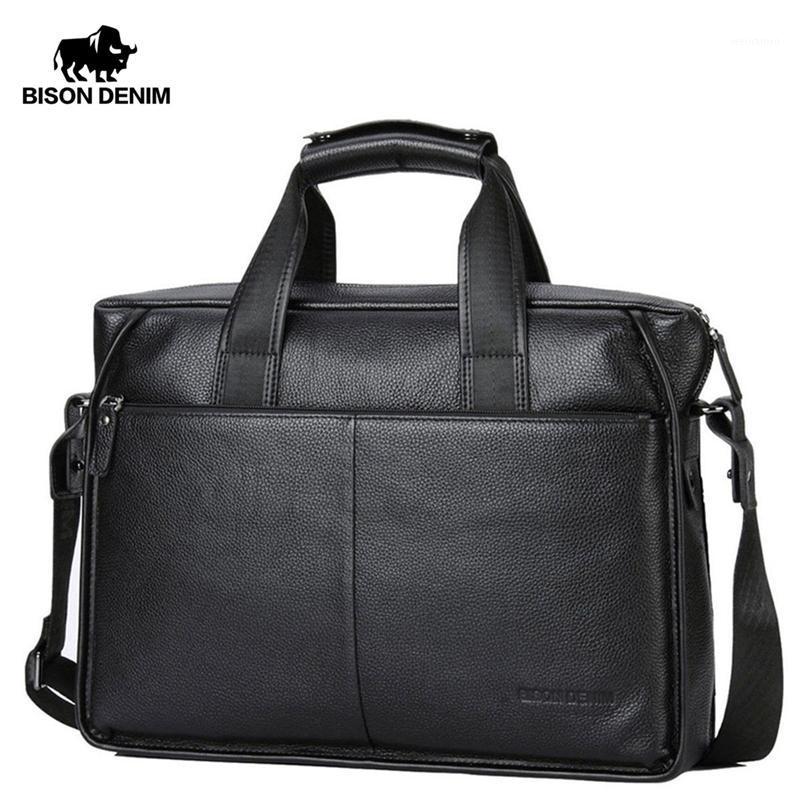 Bison Denim Cowskin Genuine Leather Men's Briefcase Large Capacity Laptop Soft Messenger Bag 14 inch laptop Bag Handbag1, Black
Bison Denim Cowskin Genuine Leather Men's Briefcase Large Capacity Laptop Soft Messenger Bag 14 inch laptop Bag Handbag1, Black