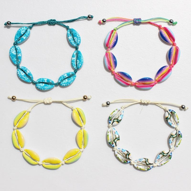 Charm Bracelets Dayoff Bohemia Style Ajustable Woven Bracelet Beach Charms Colorful Alloy Shell Chains For Womens Jewelry B891
Charm Bracelets Dayoff Bohemia Style Ajustable Woven Bracelet Beach Charms Colorful Alloy Shell Chains For Womens Jewelry B891