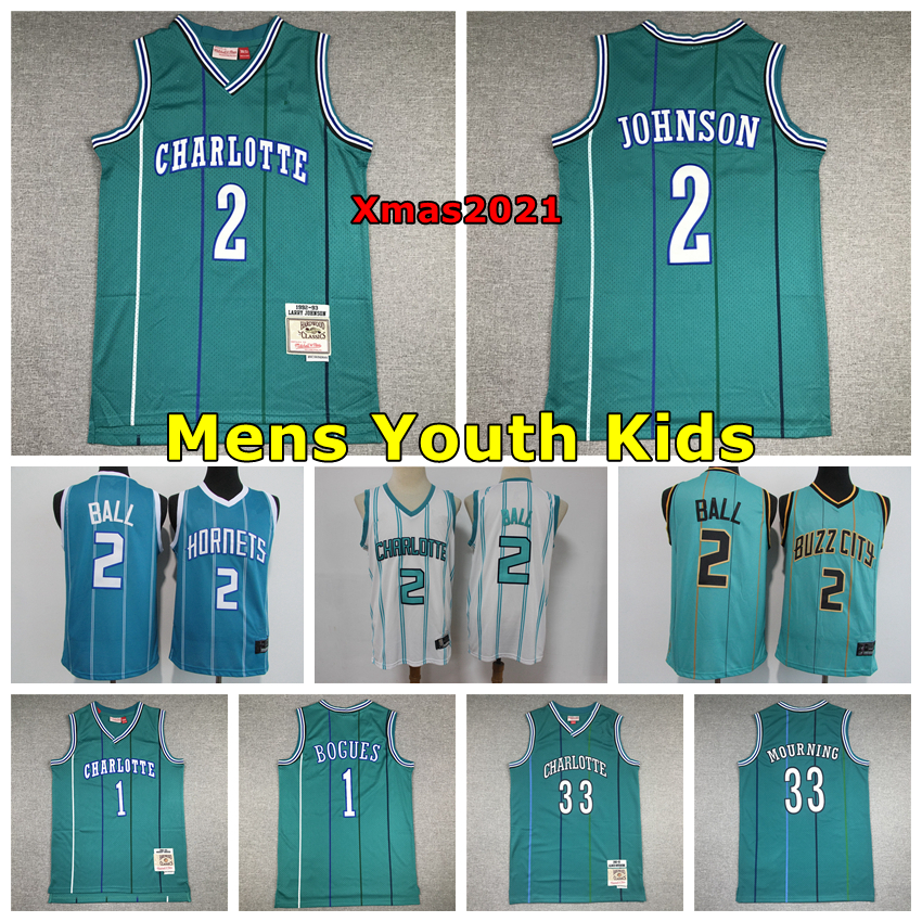 2021 Charlottes Mens Youth Kids 2 LaMelo Ball Basketball Jersey 1 Muggsy Bogues 2 Larry Johnson 30 Curry 33 Mourning Mitchell & Ness Jersey, Black;red
2021 Charlottes Mens Youth Kids 2 LaMelo Ball Basketball Jersey 1 Muggsy Bogues 2 Larry Johnson 30 Curry 33 Mourning Mitchell & Ness Jersey, Black;red