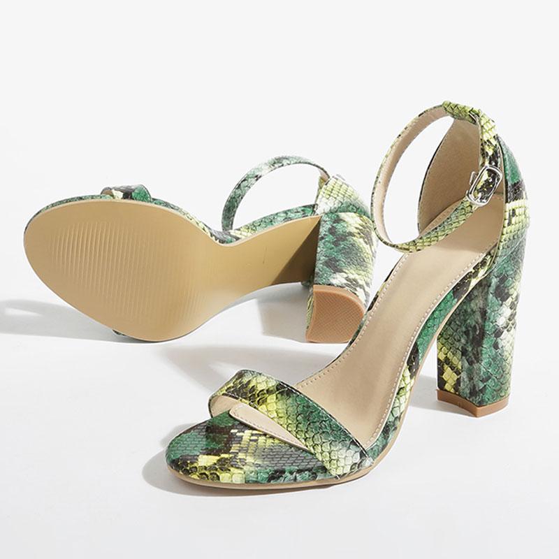 Women Sandals Green Serpentine Women High Heels Sandals Summer Shoes Peep Toe Ankle Buckle Strap Female Ladies Sho
Women Sandals Green Serpentine Women High Heels Sandals Summer Shoes Peep Toe Ankle Buckle Strap Female Ladies Sho