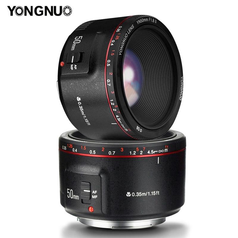 YONGNUO YN50mm F1.8 II Bright Large Aperture AF MF 50mm Standard Prime Lens Auto Focus Metal Mount for Canon DSLR Camera
YONGNUO YN50mm F1.8 II Bright Large Aperture AF MF 50mm Standard Prime Lens Auto Focus Metal Mount for Canon DSLR Camera