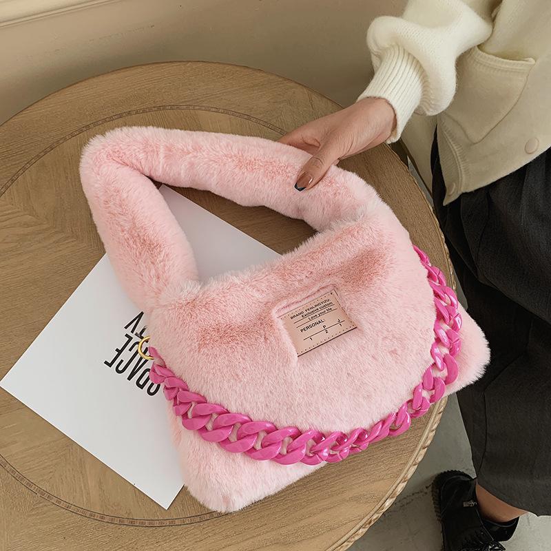 Evening Bags Brands Fluffy Plush Underarm Bag Winter Faux Fur For Women Shoulder Designer Acrylic Chains Handbags And Purses 2022, Beige
Evening Bags Brands Fluffy Plush Underarm Bag Winter Faux Fur For Women Shoulder Designer Acrylic Chains Handbags And Purses 2022, Beige