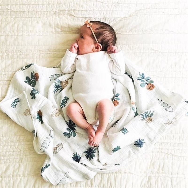 new package ins baby swaddle baby muslin blanket quality better than Aden Anais Baby Multi-use cotton/bamboo Blanket Infant Wrap LJ201014