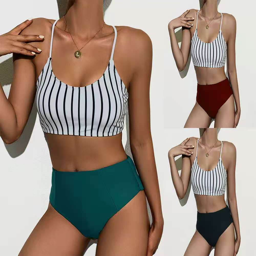 Bikini white bar print sexy high waisted swimsuit women 2020 new cross border foreign trade express bikini434
Bikini white bar print sexy high waisted swimsuit women 2020 new cross border foreign trade express bikini434