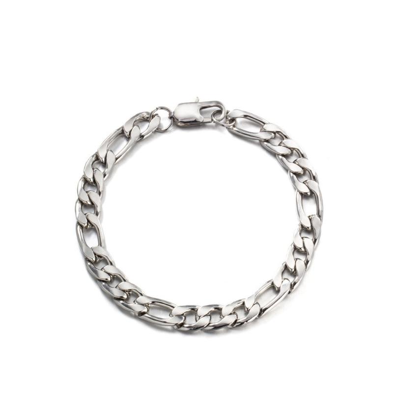 Titanium Steel Mens 21cm Miami Cuban Link Bracelet Silver Color Charms for Jewelry Making
Titanium Steel Mens 21cm Miami Cuban Link Bracelet Silver Color Charms for Jewelry Making