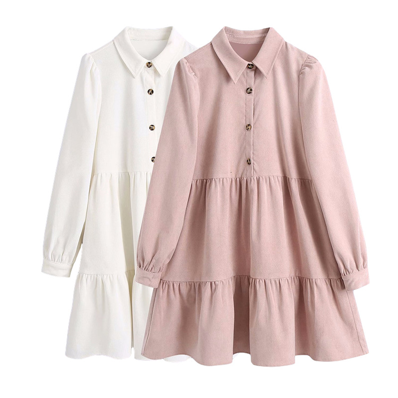 2021 New Sweet Women Turn Down Collar Solid Es Fashion Ladies Button Draped Thick Elegant Female Chic Loose Vestidos R4r3, White
2021 New Sweet Women Turn Down Collar Solid Es Fashion Ladies Button Draped Thick Elegant Female Chic Loose Vestidos R4r3, White