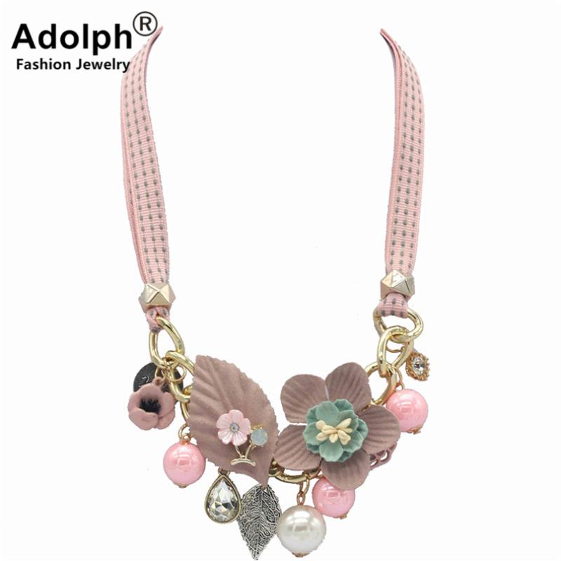 Chokers ADOLPH Jewelry Long Flower Imitation Pearl Leaf Pendant Choker Necklace Statement Ethnic Woman Fashion Accessories
Chokers ADOLPH Jewelry Long Flower Imitation Pearl Leaf Pendant Choker Necklace Statement Ethnic Woman Fashion Accessories
