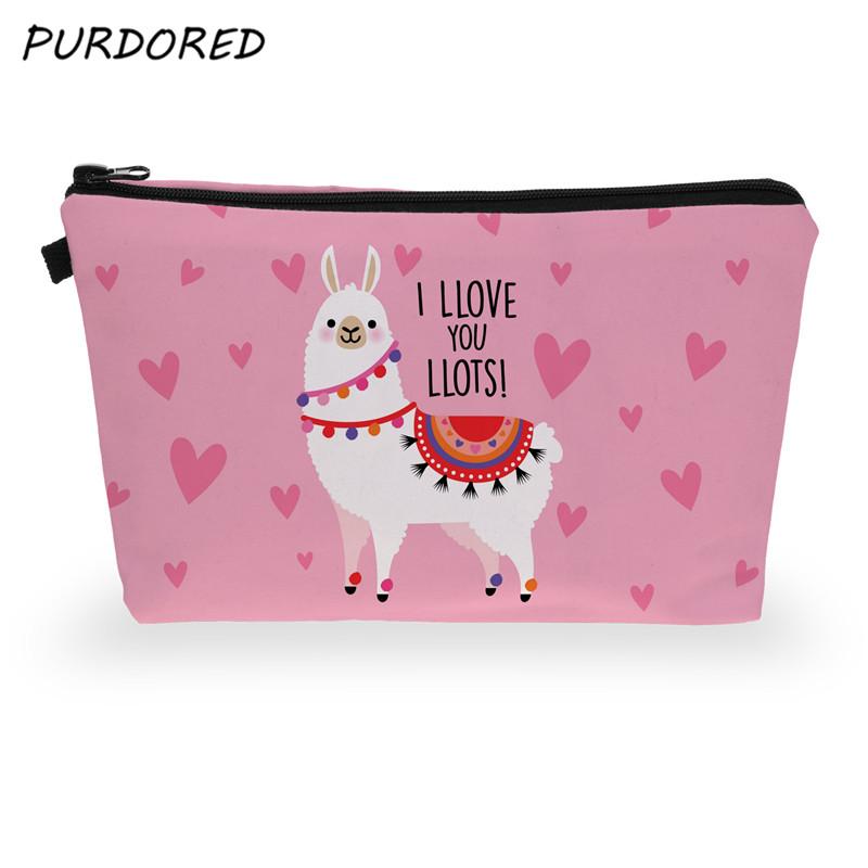 PURDORED 1 pc Alpaca Cosmetic Bag Women 3D Printing Makeup Bags Travel Cosmetic Organizer Toiletry Bag Neceser Dropshipping, Pattern 4
PURDORED 1 pc Alpaca Cosmetic Bag Women 3D Printing Makeup Bags Travel Cosmetic Organizer Toiletry Bag Neceser Dropshipping, Pattern 4