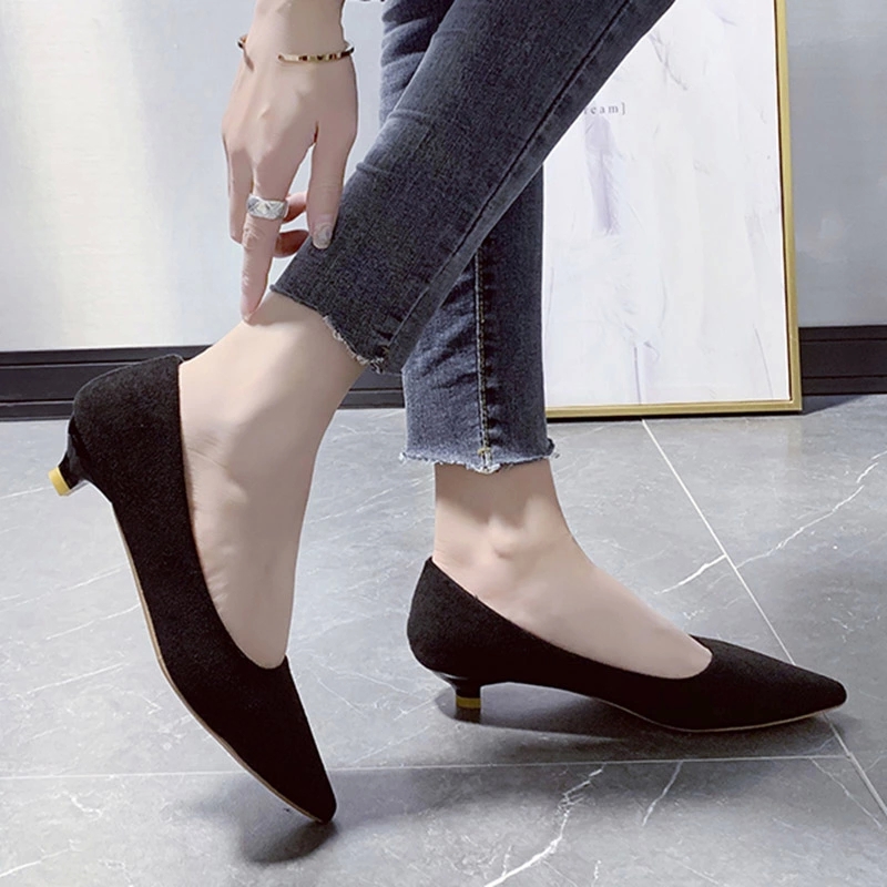 3cm Low Heels Boat Shoes Woman Ol Office Lady Shoes Pointed Toe Pumps Faux Suede Dress Ladies zapatos mujer Spring 7960N #Ag6O, Black
3cm Low Heels Boat Shoes Woman Ol Office Lady Shoes Pointed Toe Pumps Faux Suede Dress Ladies zapatos mujer Spring 7960N #Ag6O, Black