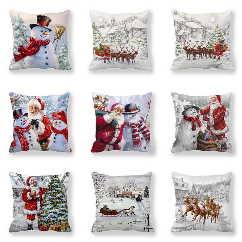 2021 New Christmas Pillow Covers Santa Claus Snowman Elk Peach Skin Cotton New Year Decorative Pillows Throw Pillow Case 45x45cm, 11
2021 New Christmas Pillow Covers Santa Claus Snowman Elk Peach Skin Cotton New Year Decorative Pillows Throw Pillow Case 45x45cm, 11