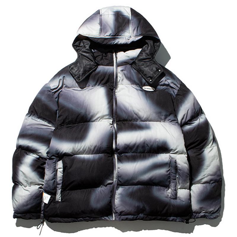 Mens Tie Dye Print Thick Gray Parkas Jacket Coats Loose 2020AW Unisex Warm Couple Windbreaker Oversize Women Hat Detachable Coat
Mens Tie Dye Print Thick Gray Parkas Jacket Coats Loose 2020AW Unisex Warm Couple Windbreaker Oversize Women Hat Detachable Coat