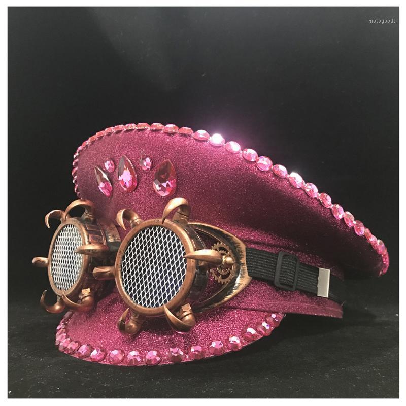 New Women Pink Hat With Metal Classes Performance Hat Captain Adult Fascinator1
New Women Pink Hat With Metal Classes Performance Hat Captain Adult Fascinator1