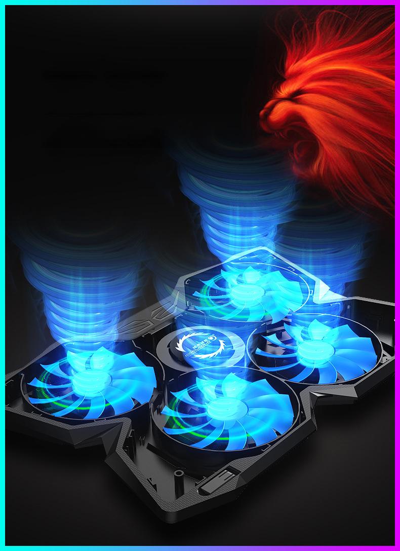 NEW Laptop Cooler Laptop Cooling Pad Notebook Gaming Cooler Stand with Four Fan and 2 USB Ports for 14-17inch
NEW Laptop Cooler Laptop Cooling Pad Notebook Gaming Cooler Stand with Four Fan and 2 USB Ports for 14-17inch