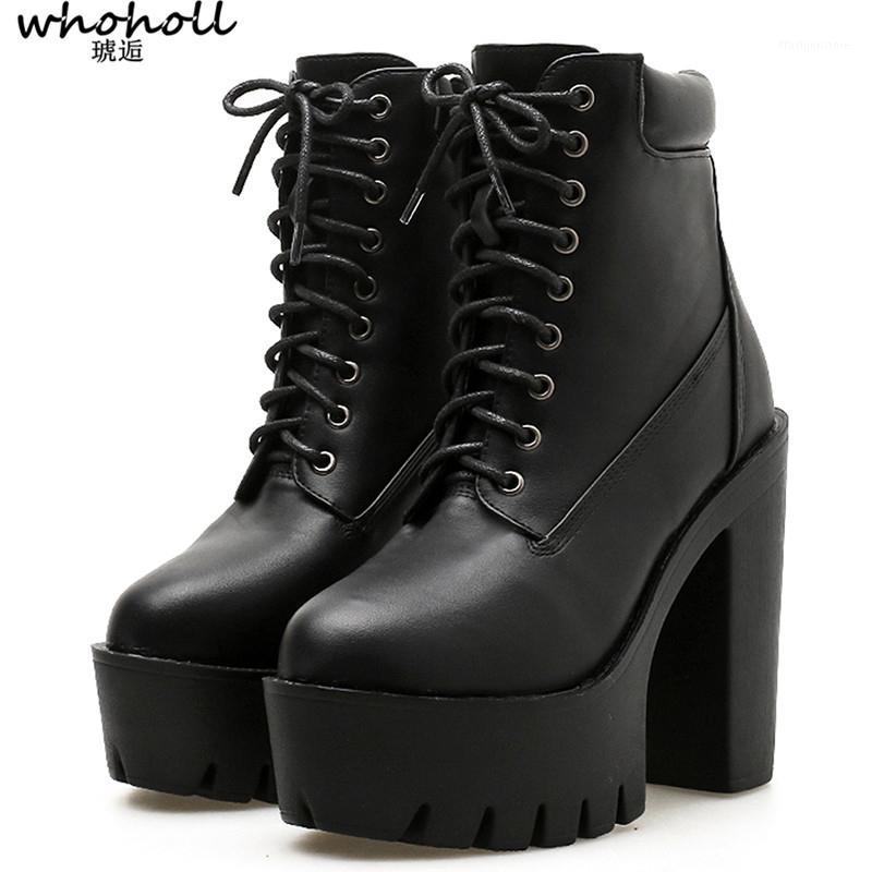 2020 New Women Ankle Boots Lacing Soft Leather Round Toe Platform Female Short Boots Black White Gothic Thick Heels Shoes1
2020 New Women Ankle Boots Lacing Soft Leather Round Toe Platform Female Short Boots Black White Gothic Thick Heels Shoes1