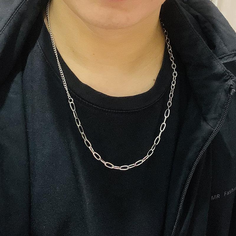Hip Hop Simple Stainless Steel Necklace Women&Men Fashion All Match Sweater Chain Exquisite Trendy Gift Jewelry
Hip Hop Simple Stainless Steel Necklace Women&Men Fashion All Match Sweater Chain Exquisite Trendy Gift Jewelry
