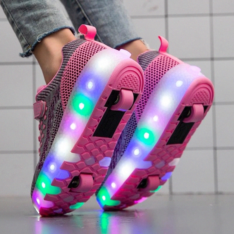 Children Boy Girl Luminous Glowing Light Up Roller Skating Tennis Sneakers With Two Wheels Kids Boys Girls Led USB Skate Shoes #PY9l
Children Boy Girl Luminous Glowing Light Up Roller Skating Tennis Sneakers With Two Wheels Kids Boys Girls Led USB Skate Shoes #PY9l