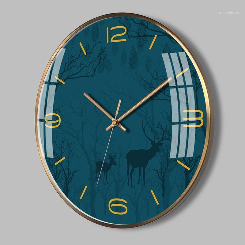 Nordic Glass Wall Clock Simple Round Deer Metal Silent Mechanism Wall Clock Modern Design Duvar Saati Home Decoration BE50WC1
Nordic Glass Wall Clock Simple Round Deer Metal Silent Mechanism Wall Clock Modern Design Duvar Saati Home Decoration BE50WC1
