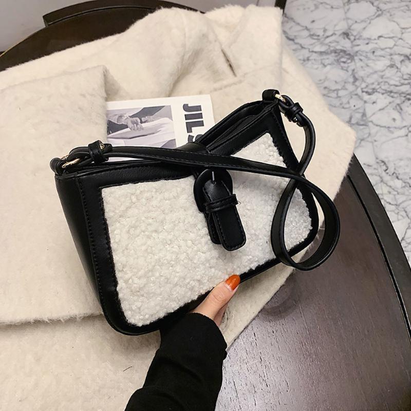 Winter Warm Faux Fur Handbags For Women PU Leather Female Shoulder Bag Small Mini Shopping Tote Crossbody Bags For Women, White
Winter Warm Faux Fur Handbags For Women PU Leather Female Shoulder Bag Small Mini Shopping Tote Crossbody Bags For Women, White