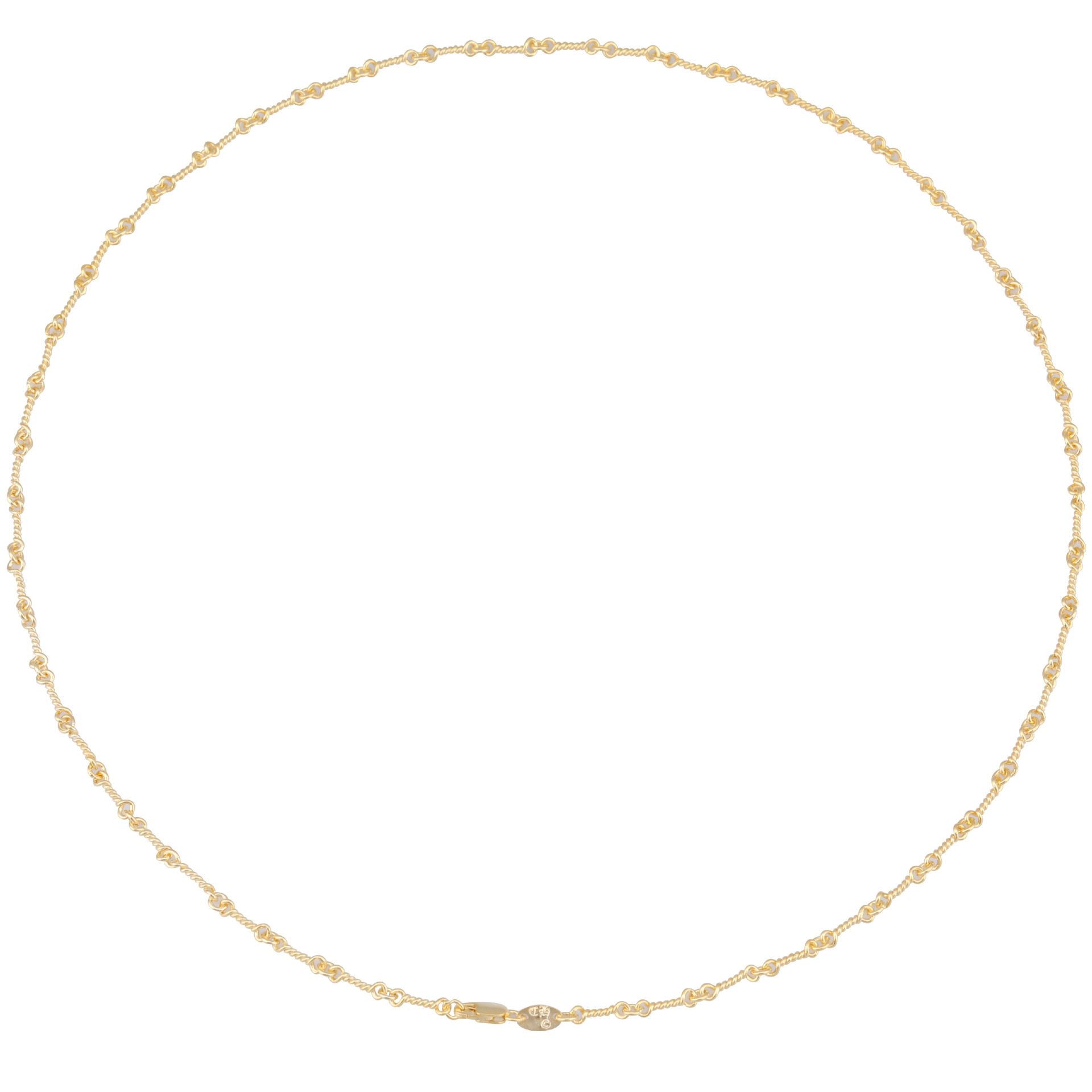 925 stelring silver vintage jewelry American European fish bone twistedwire handmade chain necklaces in gold color for women men