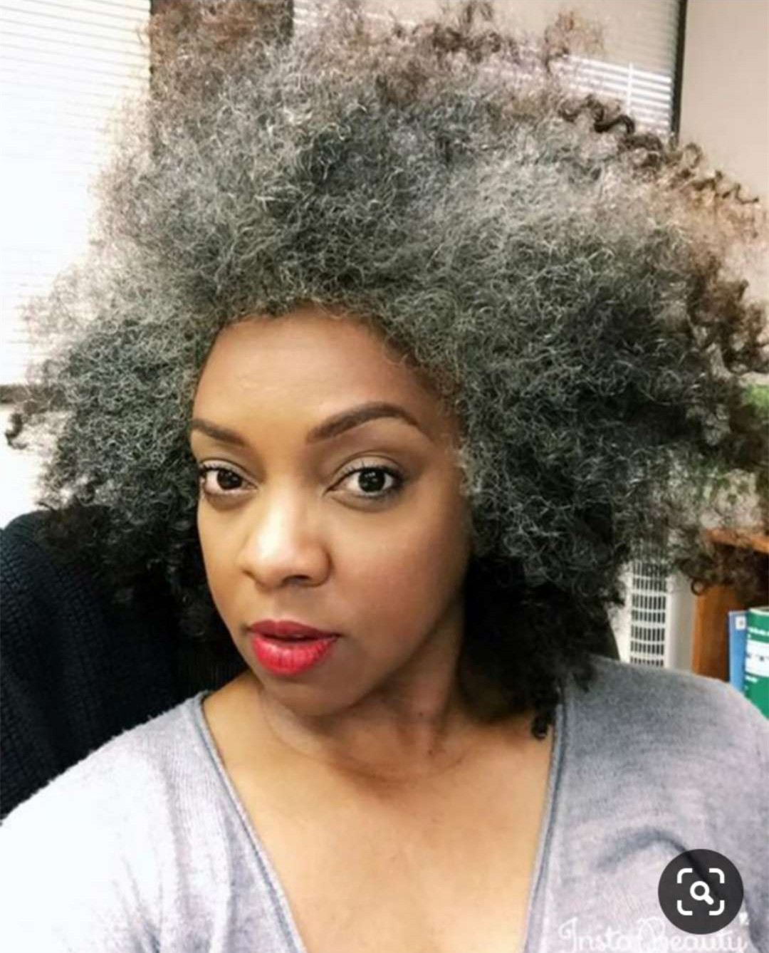 Fashion gray human hair wig short two tone mixed silver grey soft salt and pepper afro kinky curly non lace wig