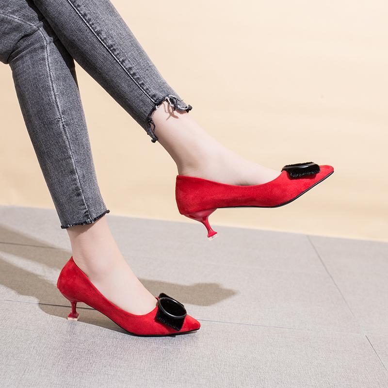 Spring Women Dress Shoes Pointed Toe Boat Shoes Office Slip on Boat Woman Suede Faux Ladies zapatos mujer N7079L1, Green
Spring Women Dress Shoes Pointed Toe Boat Shoes Office Slip on Boat Woman Suede Faux Ladies zapatos mujer N7079L1, Green