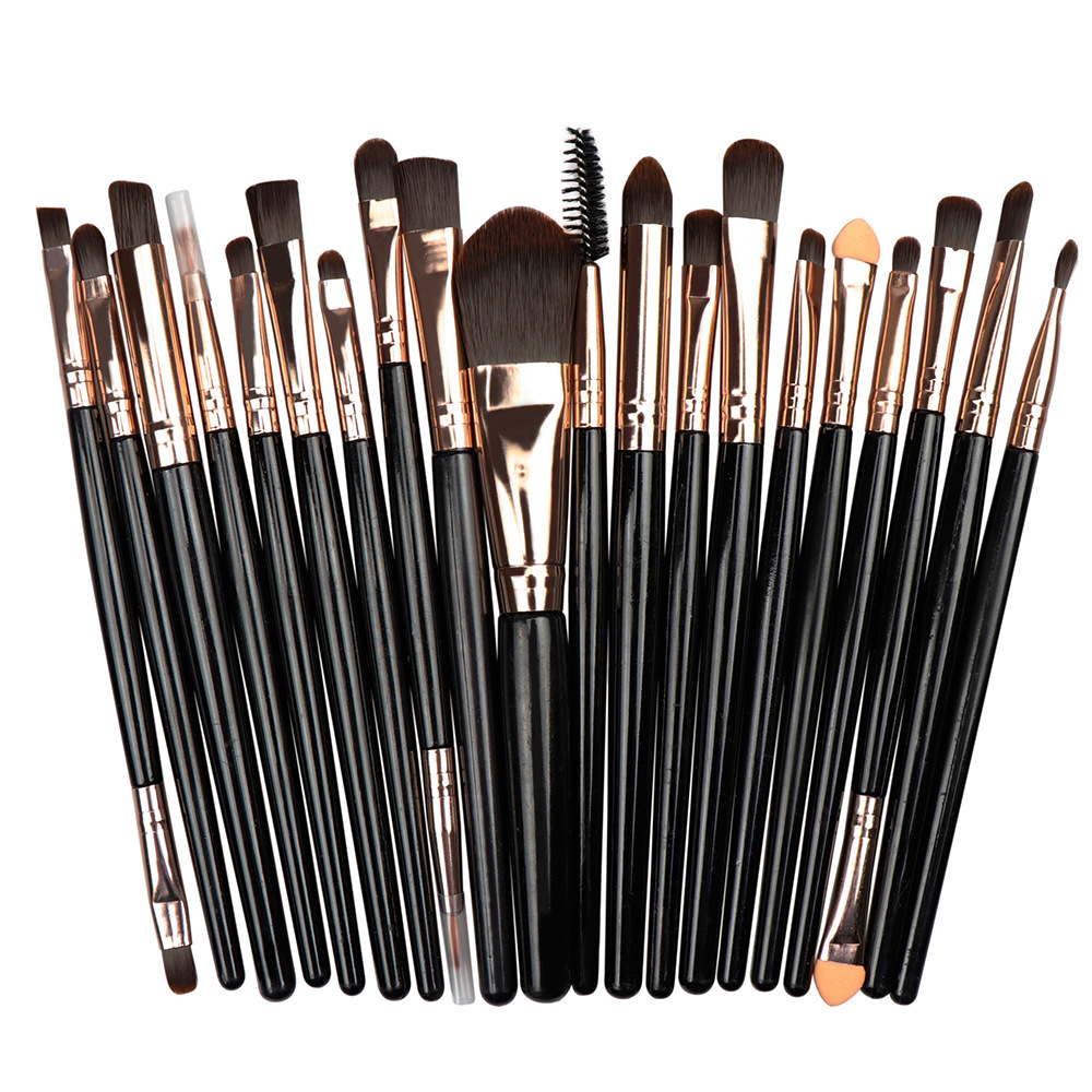 20Pcs set Professional Makeup Brushes Set Cosmetic Makeup Brushes Foundation Eyeshadow Brush Fan Kit Powder Makeup Beauty Tool Kit