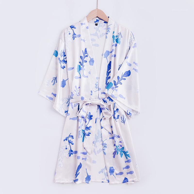 Women' Summer Viscose Fiber Pajamas Bathrobe Robe Printed Silk Japanese-Style Bathrobe Can Be Worn outside Homewear sleepwear1, Ty-wp1903 white
Women' Summer Viscose Fiber Pajamas Bathrobe Robe Printed Silk Japanese-Style Bathrobe Can Be Worn outside Homewear sleepwear1, Ty-wp1903 white
