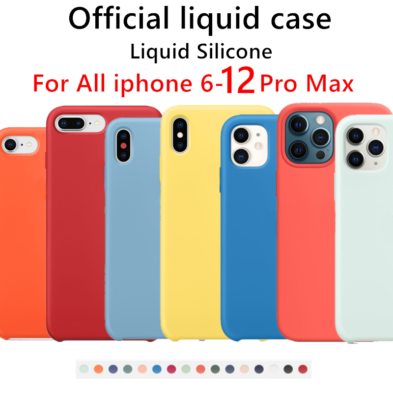 Official Silicone Case For iphone 7 8 6S 6 Plus 11 12 Pro X XS MAX XR SE phone Case on iphone 12mini 12pro Cover
Official Silicone Case For iphone 7 8 6S 6 Plus 11 12 Pro X XS MAX XR SE phone Case on iphone 12mini 12pro Cover
