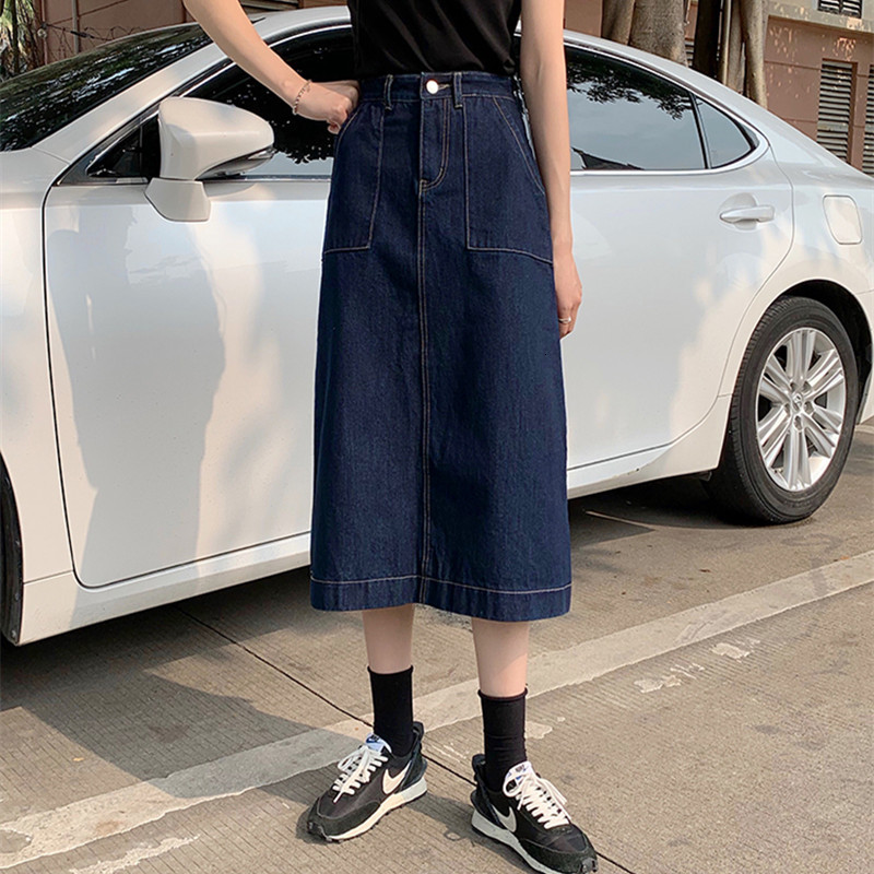 2021 New waist denim skirt for woman spring summer basic pocket a line female jean skirts (f7428 33HO, Blue
2021 New waist denim skirt for woman spring summer basic pocket a line female jean skirts (f7428 33HO, Blue