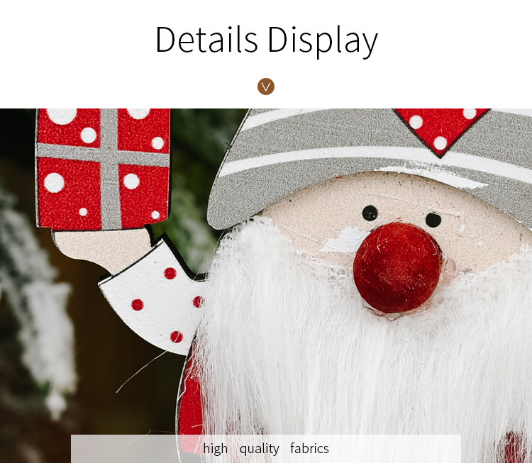 New Wooden Gift Box Old Man Decoration Forest Standing Old Man Desktop Christmas Decorations For Home Desktop Ornament