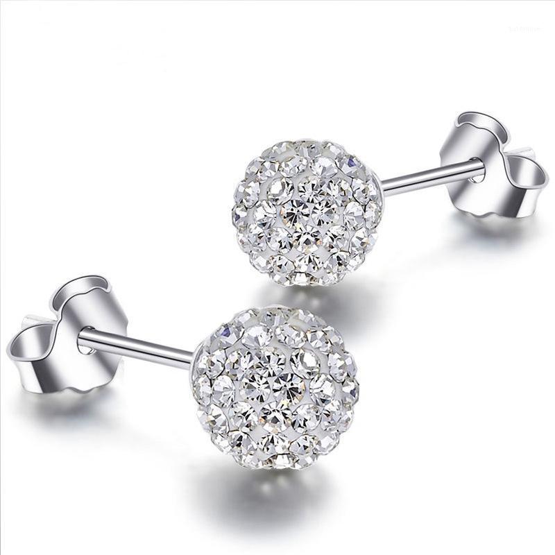 Fashion Full Zircon Crystal Round Ball Stud Earrings Glittering Ear Jewelry For Women Gifts Dropshipping S-E351
Fashion Full Zircon Crystal Round Ball Stud Earrings Glittering Ear Jewelry For Women Gifts Dropshipping S-E351