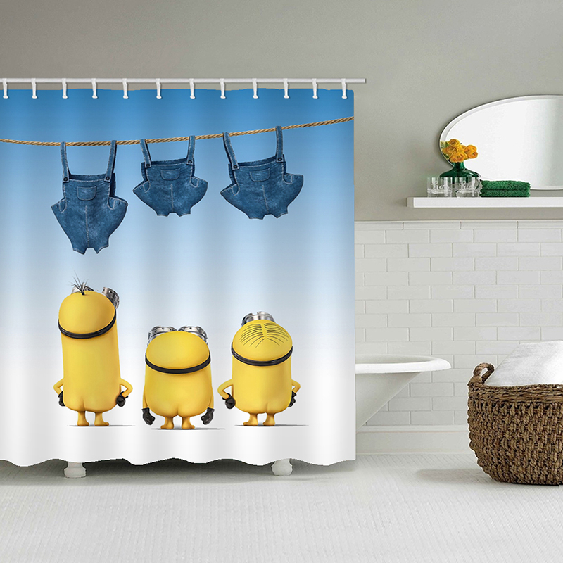 Yellow Shower Curtains Mischievous Minions Series Shower Curtains Bath Curtain Polyester Waterproof Bathroom Curtain Y200108
Yellow Shower Curtains Mischievous Minions Series Shower Curtains Bath Curtain Polyester Waterproof Bathroom Curtain Y200108