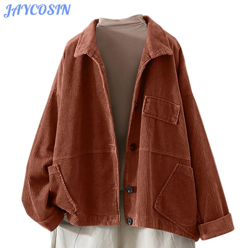 JAYCOSIN Clothes Women Winter Solid Color Lapel Corduroy Cardigan Coat Female Fashion Casual Long Sleeve Long Jackets Coats 1022, Brown
JAYCOSIN Clothes Women Winter Solid Color Lapel Corduroy Cardigan Coat Female Fashion Casual Long Sleeve Long Jackets Coats 1022, Brown