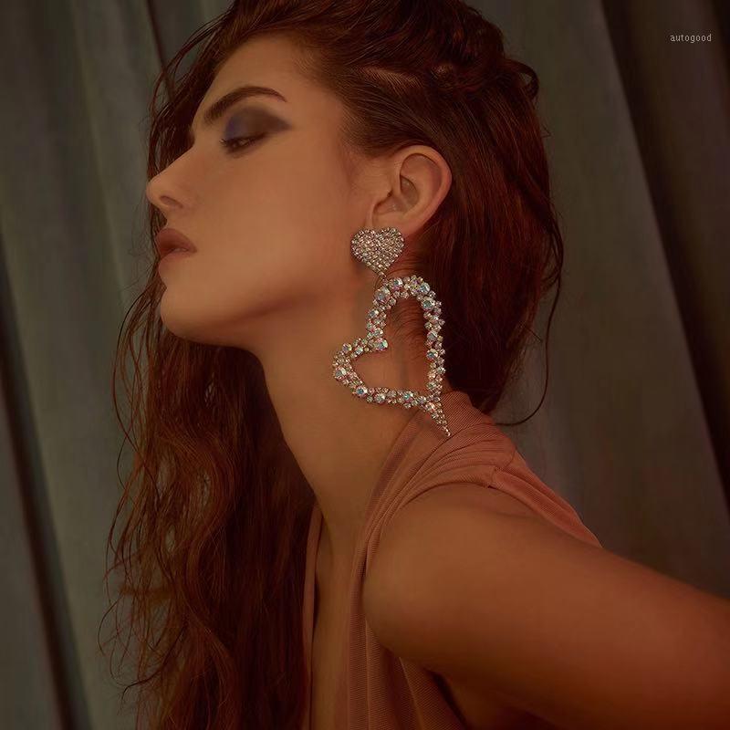 Dangle & Chandelier Bling AB Color Rhinestone Big Heart Pendant Women Earrings Accessories Fashion Lady's Statement Jewelry1
Dangle & Chandelier Bling AB Color Rhinestone Big Heart Pendant Women Earrings Accessories Fashion Lady's Statement Jewelry1
